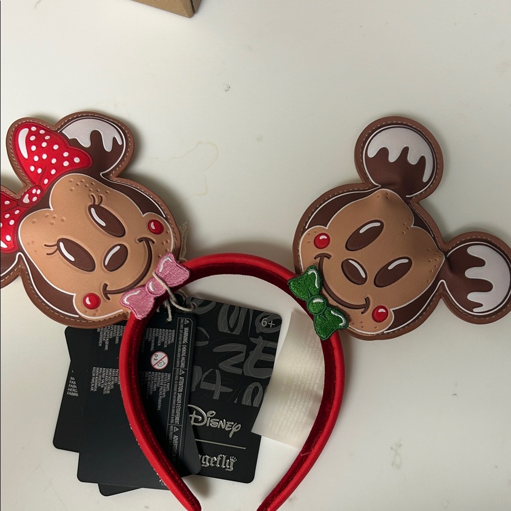 Loungefly Disney Minnie and Mickey Gingerbread ears